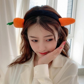 Bờm Cài Tóc Cà Rốt Cute, Bờm Rửa Mặt Cà Rốt, Cài Tóc Rửa Mặt