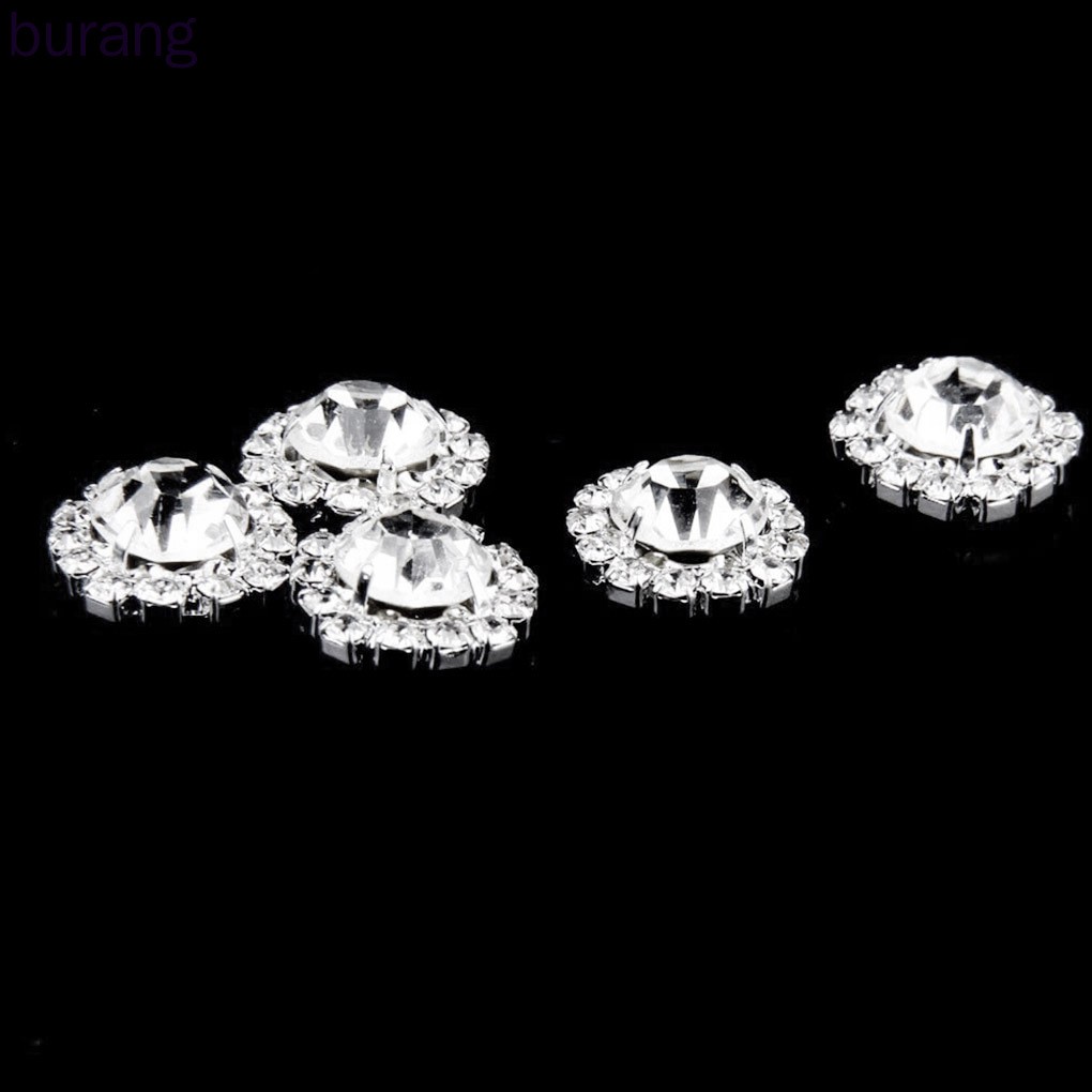 Set 10 cúc áo đính đá giả lấp lánh thời trang sang trọng