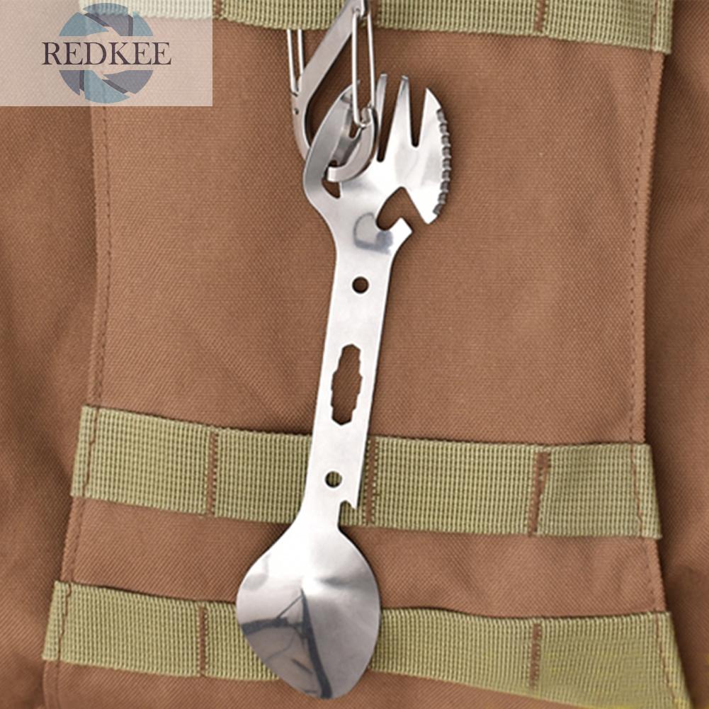 Muỗng Nĩa Kiêm Nĩa Bằng Thép Không Gỉ EDC Đa Chức Năng