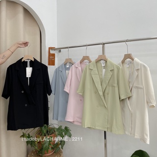 Blazer cộc tay 4 khuy 2211