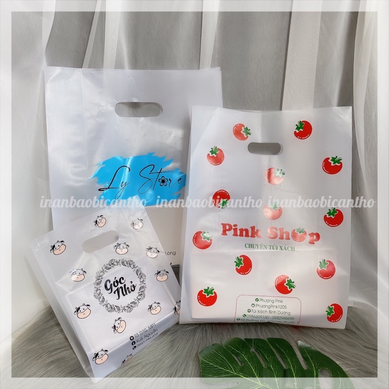 [HÀNG CHUẨN] 5 KG in túi nilon theo yêu cầu, túi trong suốt pe HD Pe hàng bóng dẻo dai dùng cho các shop cao cấp