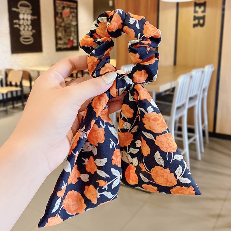 [Hàng mới về] Dây cột tóc đuôi ngựa cỡ lớn phong cách Hàn Quốc xinh xắn tùy chọn màu sắc