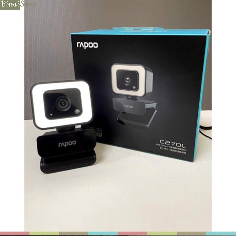 Rapoo C270L - Webcam Họp Trực Tuyến Lấy Nét Tự Động HD 1080p, Góc Siêu Rộng 105° | BigBuy360 - bigbuy360.vn