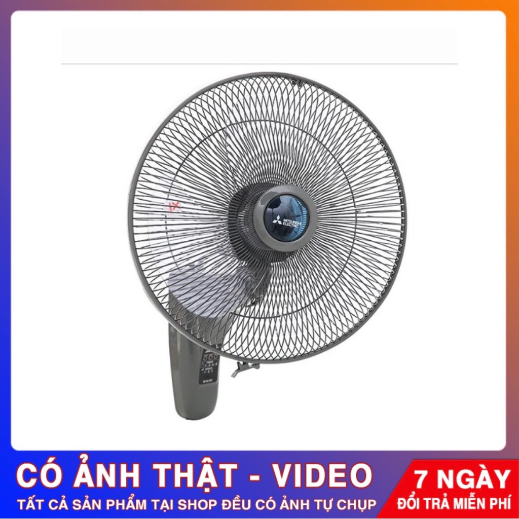 Quạt treo tường Mitsubishi W16-RV có điều khiển, Made in ThaiLand