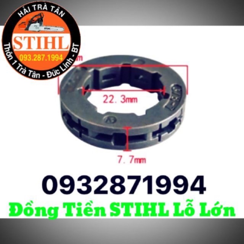 Nhông Đồng Tiền kéo xích máy cưa cây  STIHL 381 / 382