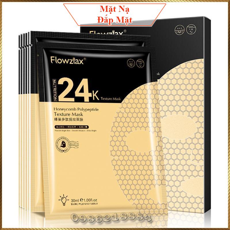 Mặt nạ tổ ong 24k Flowztax Honeycomb Polypeptide Texture Mask phục hồi trẻ hoá da FHP2