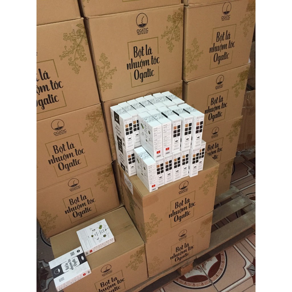 [FreeShip 50k] Bột Lá Nhuộm Tóc Ogatic Thảo Dược Phủ Bạc Tự Nhiên - 50g - 100%Henna Lá Móng, Lá Chàm, Thuốc Nhuộm Tóc | BigBuy360 - bigbuy360.vn