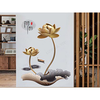 Decal trang trí nhà cửa văn phòng, quán cafe, phòng khách , phòng ăn-SEN ĐỒNG GS