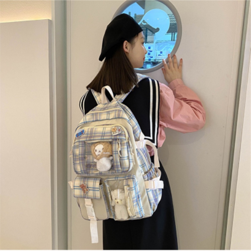 Balo nữ ,Balo nam giá rẻ, thời trang đi học nhiều ngăn siêu nhẹ phong cách ulzzang, đẹp đựng laptop balo 619