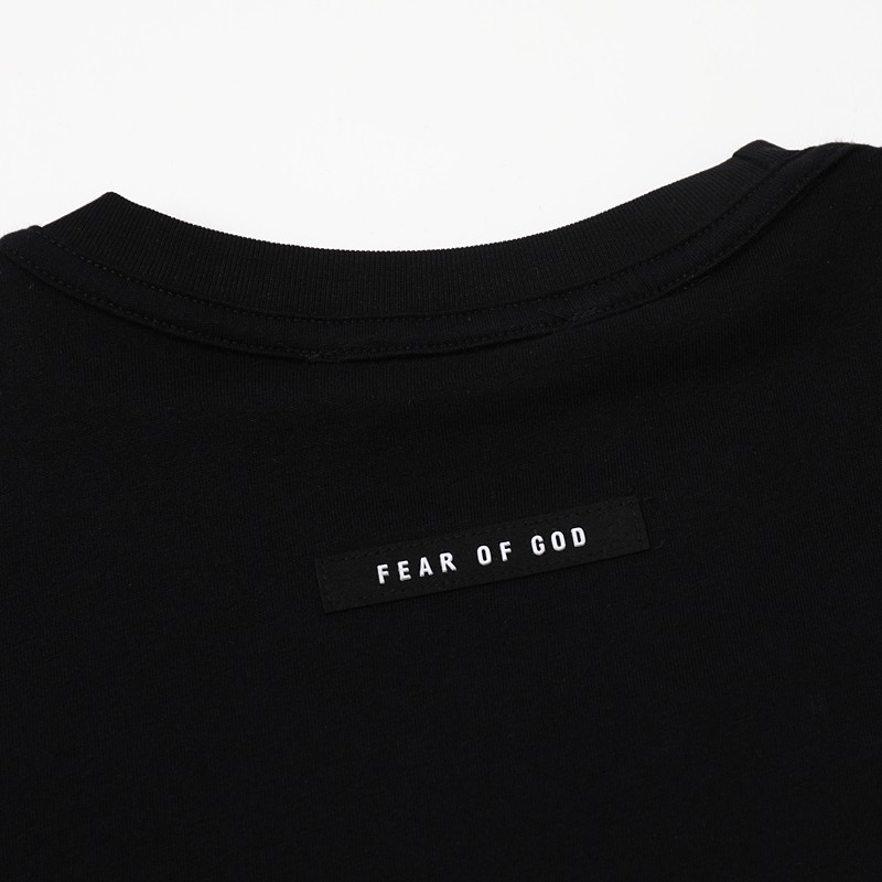 FEAR OF GOD FOG Sixth season chest letter patch Tide brand loose couple short-sleeved T-shirt