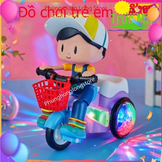 Bé Tập đạp xe xe đạp vui nhộn đồ chơi cho bé đèn trung thu