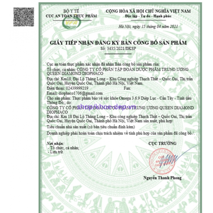 Viên uống Omega 369 Diệp lục hộp 100 viên.