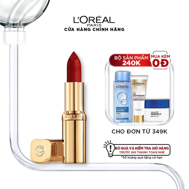 Son satin mịn mượt cao cấp L'Oreal Paris Color Riche Satin 3.7g | Thế Giới Skin Care