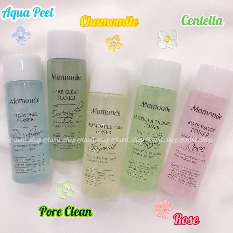 SET NƯỚC HOA HỒNG MAMONDE FLOWER TONER TRIAL KIT