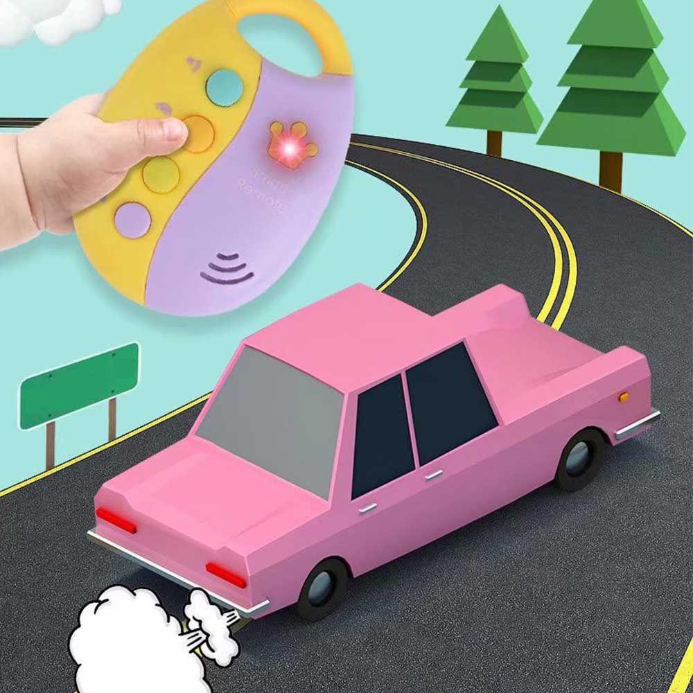 SUSANS Móc Khóa Xe Hơi Có Nhạc Và Đèn Flash Nhiều Màu Sắc Dễ Thương Cho Bé