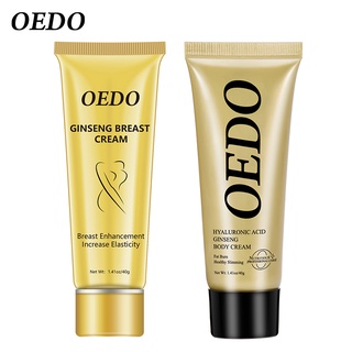 OEDO Bộ sản phẩm kem giảm béo Axit Hyaluronic và kem nở ngực nhân sâm tăng cường độ đàn hồi cho vòng 1