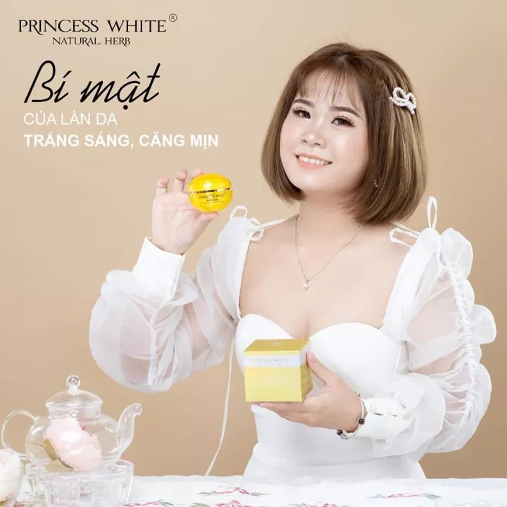 BỘ SẢN PHẨM DƯỠNG TRẮNG DA MẶT NICE DAY HỘP 20G + SERUM 3IN1 CHAI 40ML PRINCESS WHITE