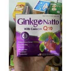 GINKGO NATTO COENZYME Q10,TĂNG LƯU THÔNG TUẦN HOÀN NÃO