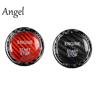 Vỏ Bọc Nút Bấm Bằng Sợi Carbon Màu Đỏ + Đen Cho Mercedes Benz