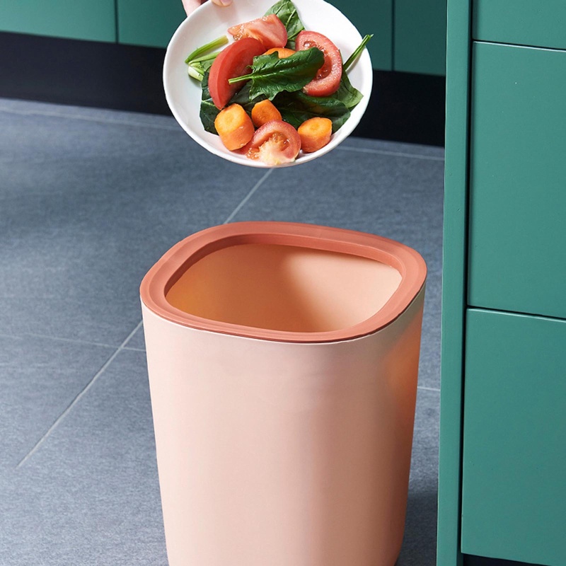 Thùng Rác Nhựa Có Nắp Chống Bụi Đa Năng Cho Gia Đình