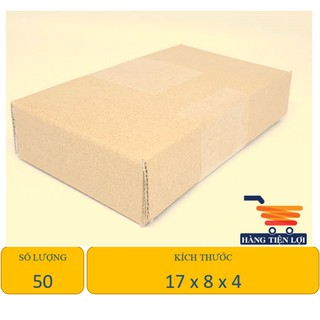 Bộ 50 thùng carton sóng B cứng size D 17 x R 8 x C 4
