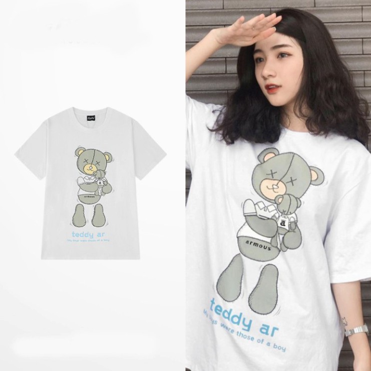 ÁO THUN, ÁO PHÔNG TAY LỠ UNISEX FORM RỘNG OVERSIZE NELLY ANIME M751 KL SHOP DVSHOP
