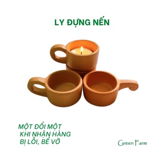 Ly đựng nến tera cotta - Green farm - ly đựng nến đến từ Quảng Nam