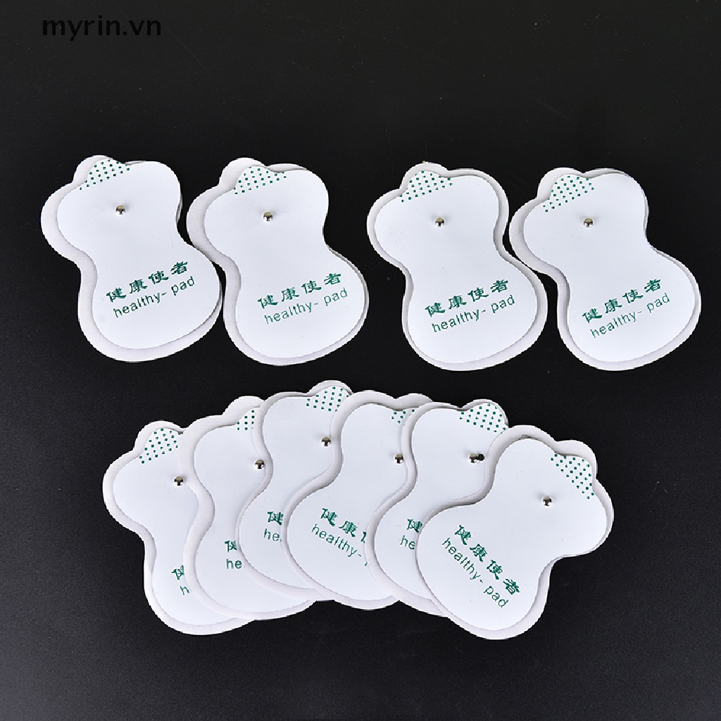 Bộ 10 Miếng Điện Cực Trắng Cho Máy Mát Xa Kỹ Thuật Số