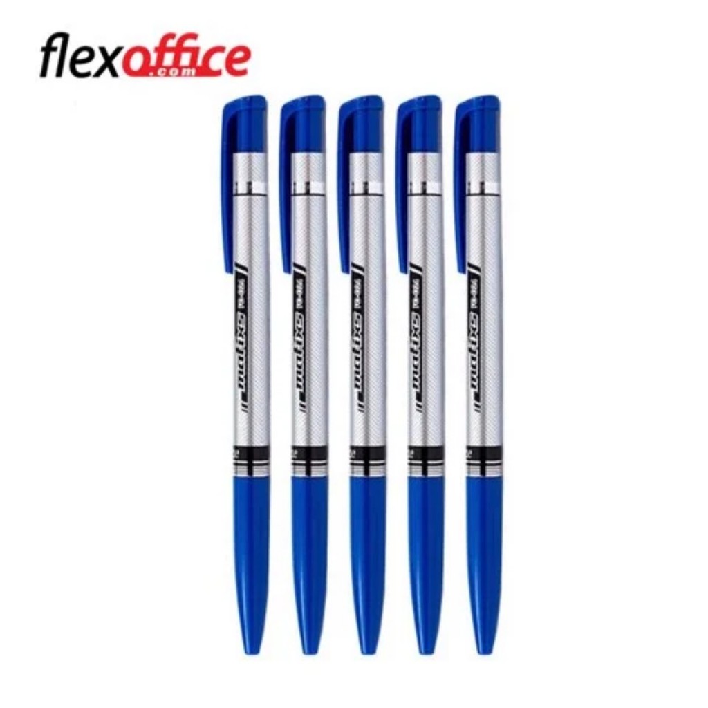 Combo 5 Bút bi Flexoffice FO 024 xanh