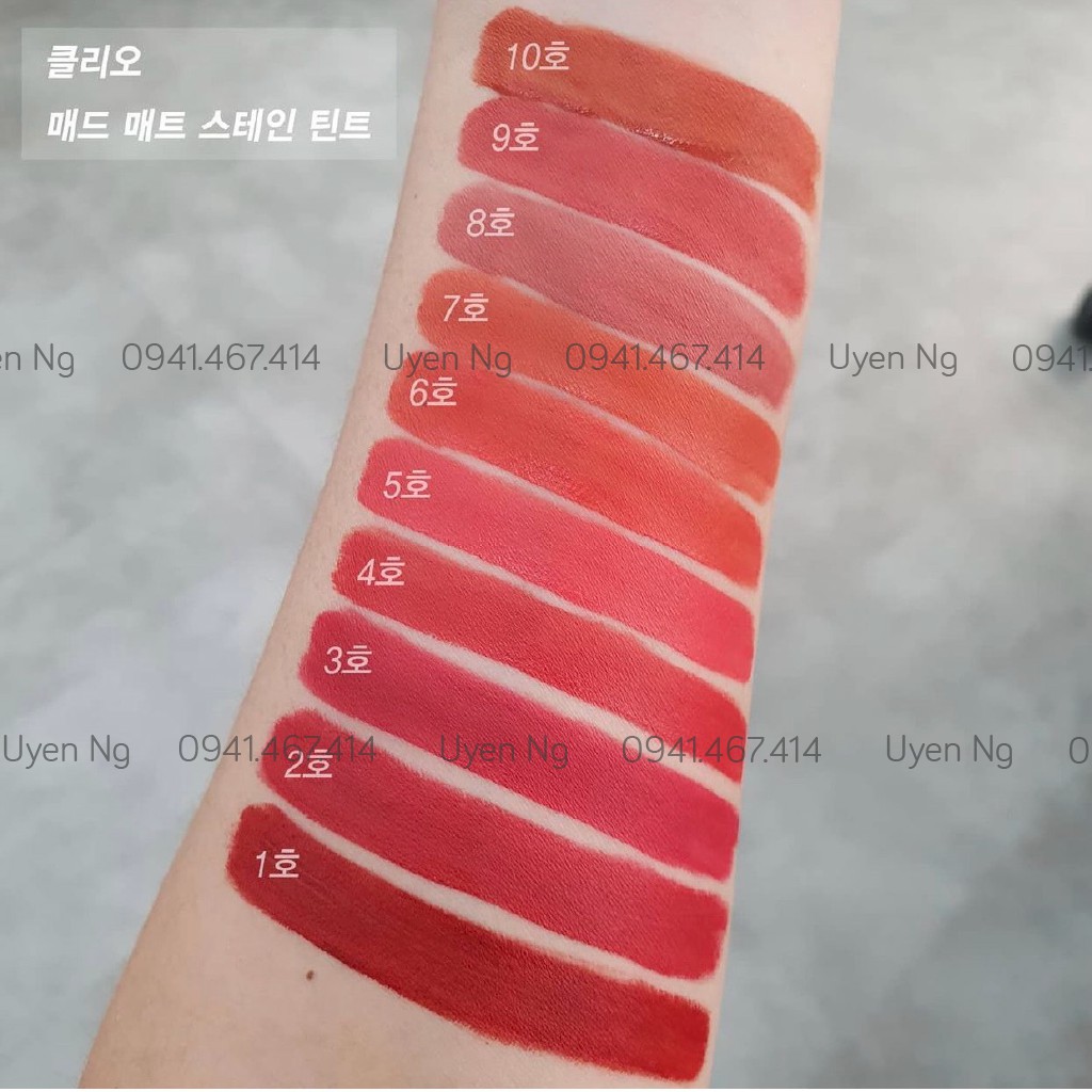 [Chính Hãng] Son Nước Dạng Bấm Clio Mad Matte Stain Tint 2g | BigBuy360 - bigbuy360.vn