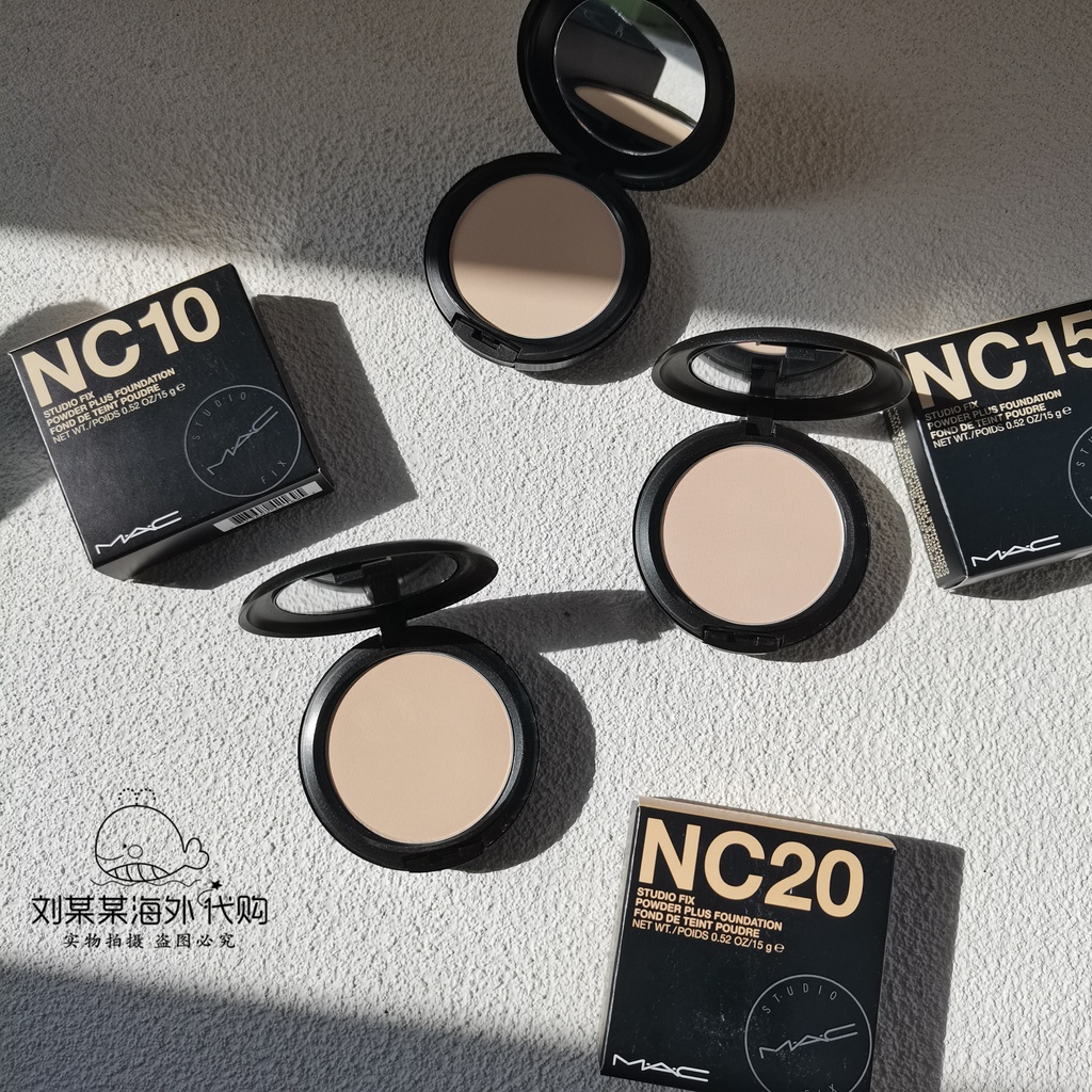 Phấn phủ MAC SPF15/ PA + dạng bột nén dưỡng ẩm nhiều màu sắc tùy chọn