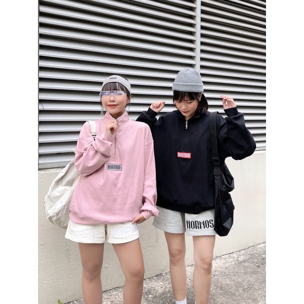 NMS HALFZIPPER NORMOS (Hồng- Đen)