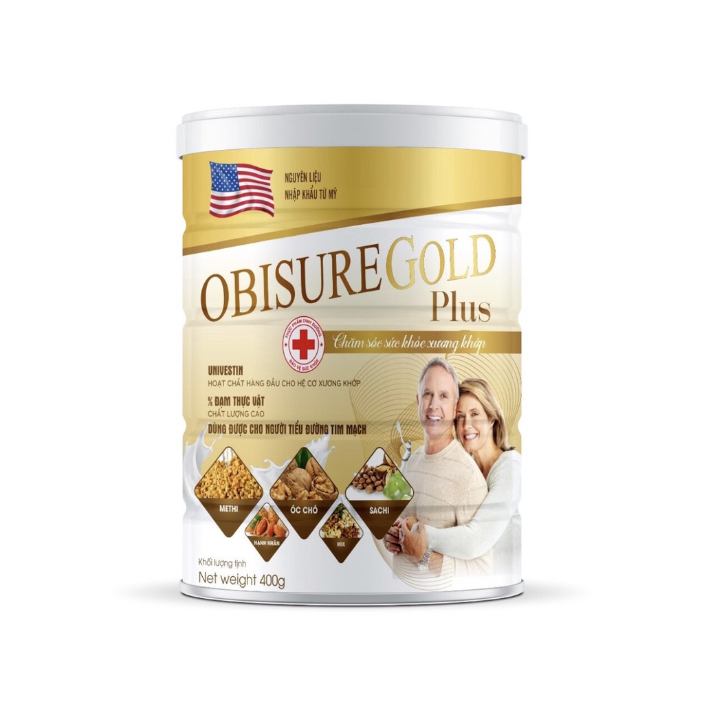 Sữa hạt Xương Khớp Obisure Gold Plus giúp nuôi dưỡng và bảo vệ sụn khớp, xương khớp vận động linh hoạt, tăng cường hấp