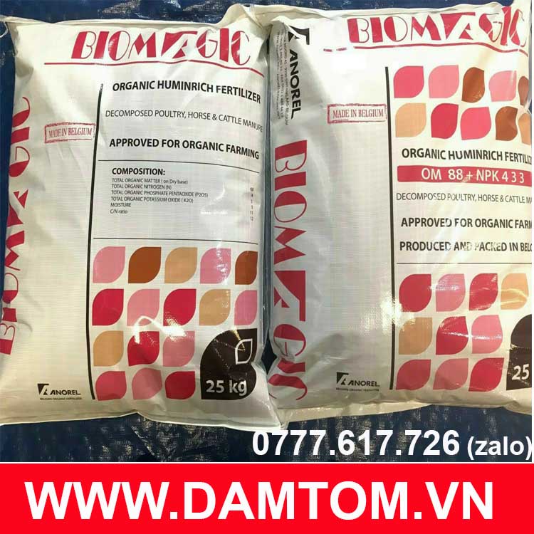 1KG-Phân hữu cơ nở Bỉ 88OM bổ sung tảo biển đỏ siêu dưỡng chất cho cây trồng