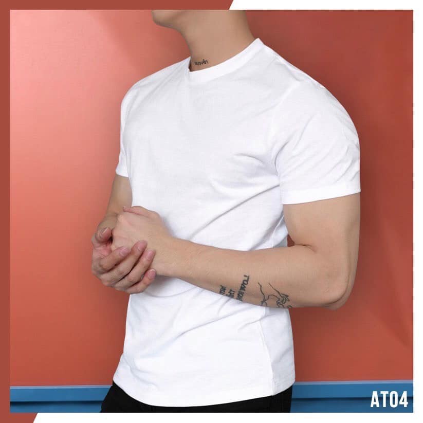 Áo thun nam tay ngắn Trà Vũ chất tici mịn mát phối hình ở ngực CZ38 | BigBuy360 - bigbuy360.vn