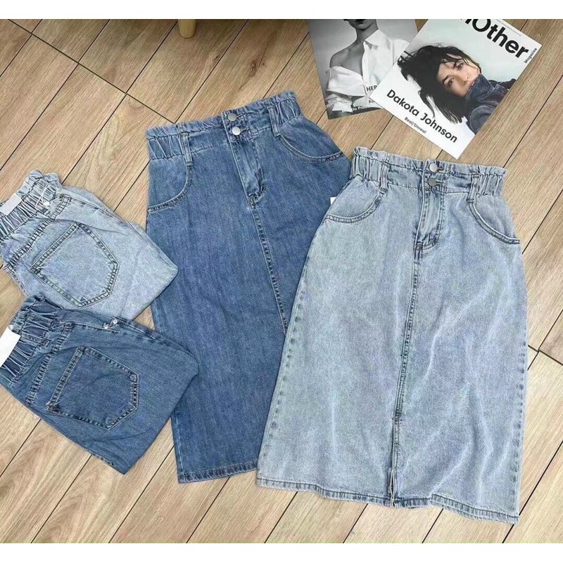 chân váy bò cạp chun hàng chuẩn tag mác | BigBuy360 - bigbuy360.vn