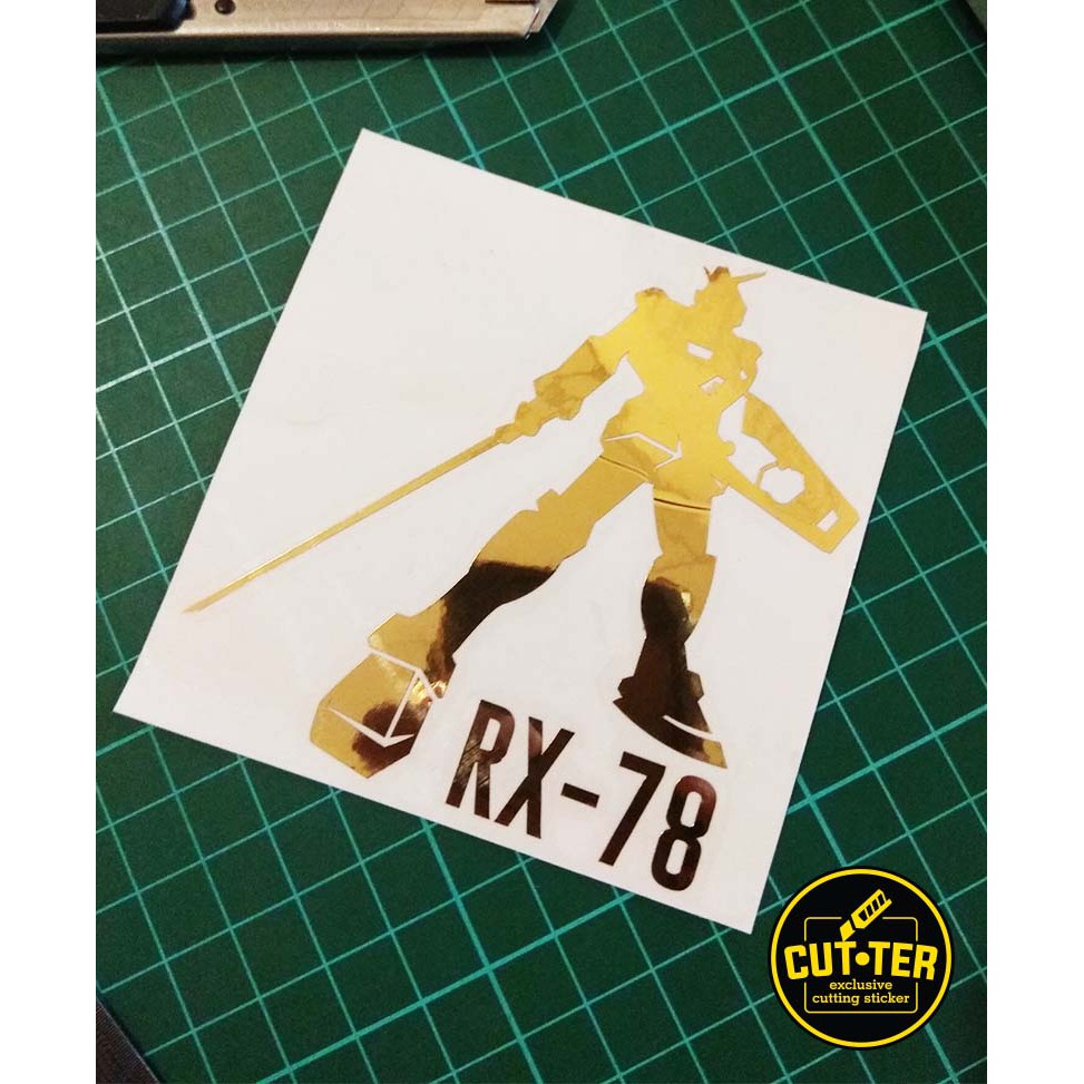 Sticker Gundam Rx78 Silhouette