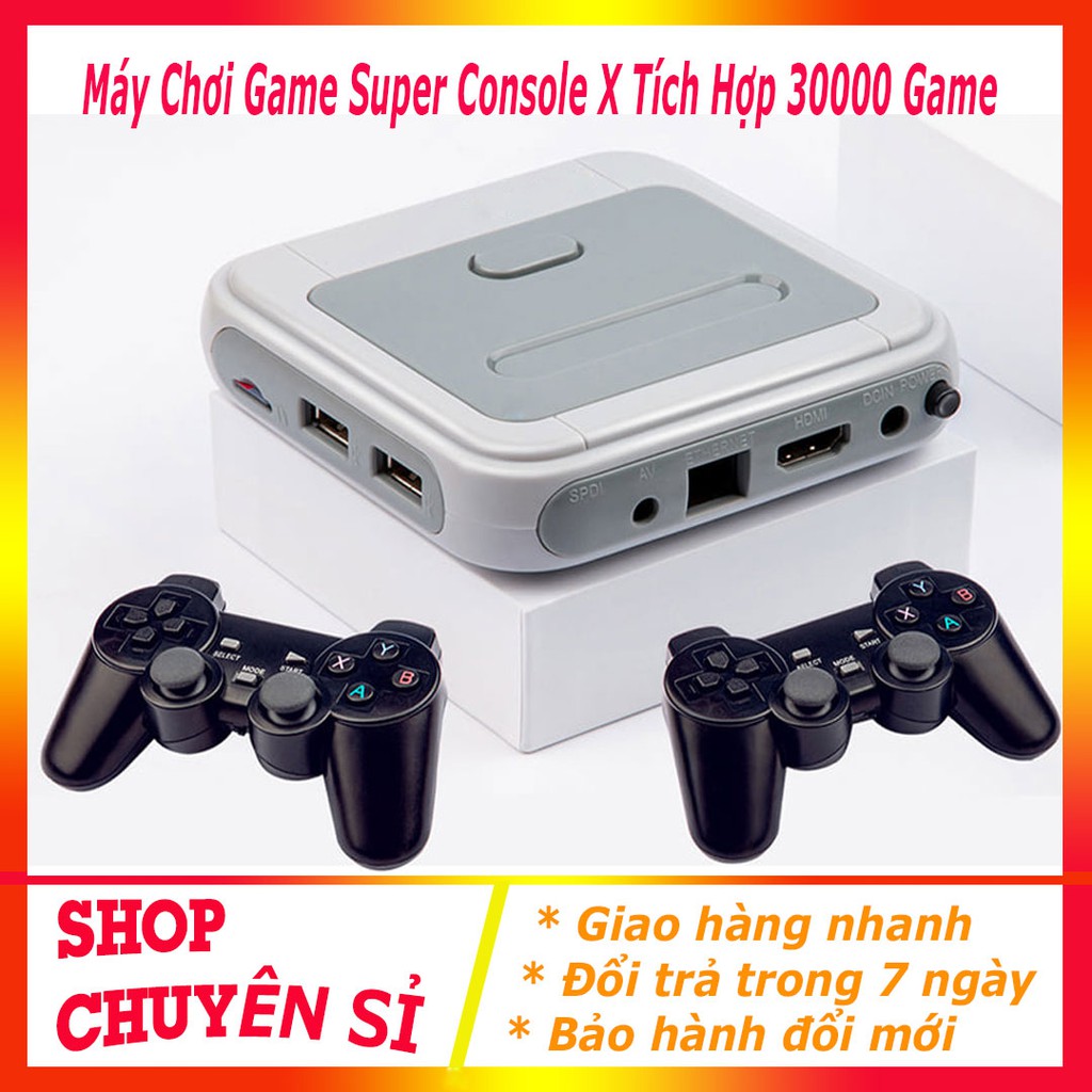 Máy chơi game SUPER CONSOLE X 2021 - 64GB - 2 TAY CẦM KHÔNG DÂY - 30000 GAME,MÁY CHOI GAME CAM TAY ĐA NĂNG