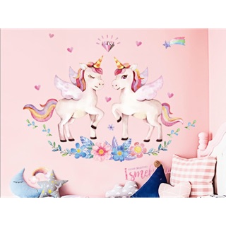 Decal dán tường ngựa một sừng pony hàn quốc