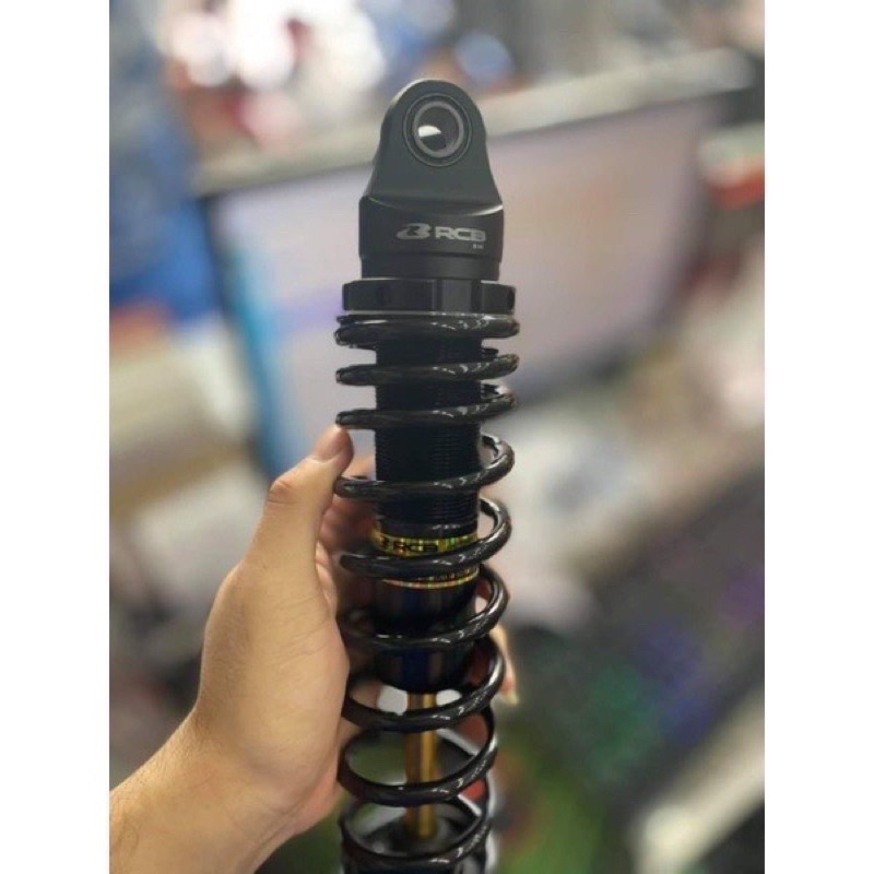 Thụt RCB Mẫu C Đen Ti Vàng Hàng Chính Hãng Gắn Wave, Dream, Future, Cup…