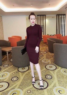 Váy body dài tay