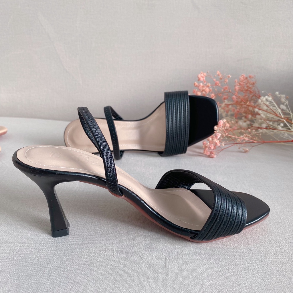 Giầy Sandal Cao Gót Có Quai Thun Sau - G0007
