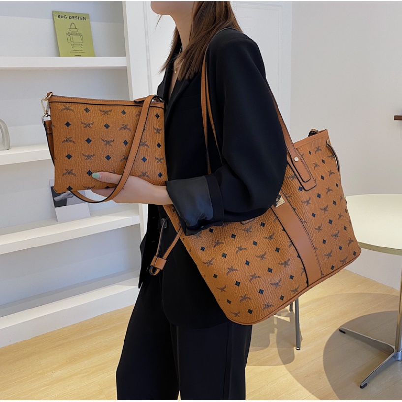 G163 Túi quai xách túi đeo Quảng Châu da PU mềm màu sắc trẻ trung form to