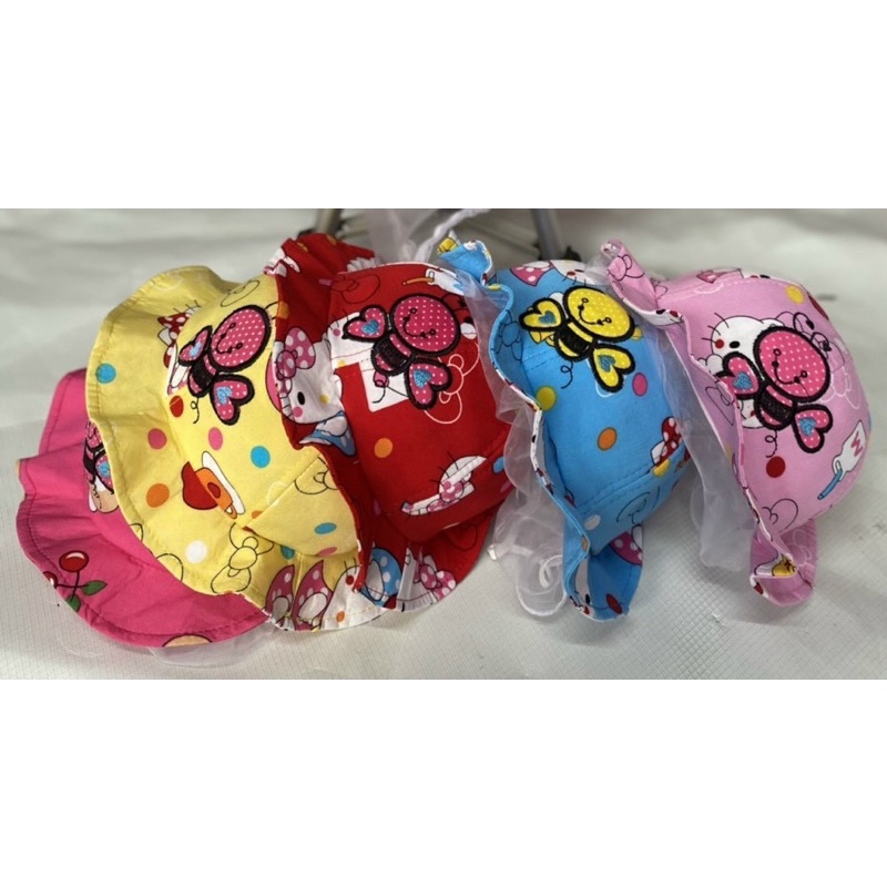 Nón , mũ có khăn voan cho bé sơ sinh cản gió, bụi ( bé từ 0-24 tháng tuổi)