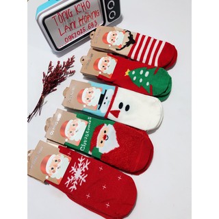 Set 10 Đôi Tất Noel Chống Trượt Cho Bé(2 Size 1-4 và 5-8 Tuổi)