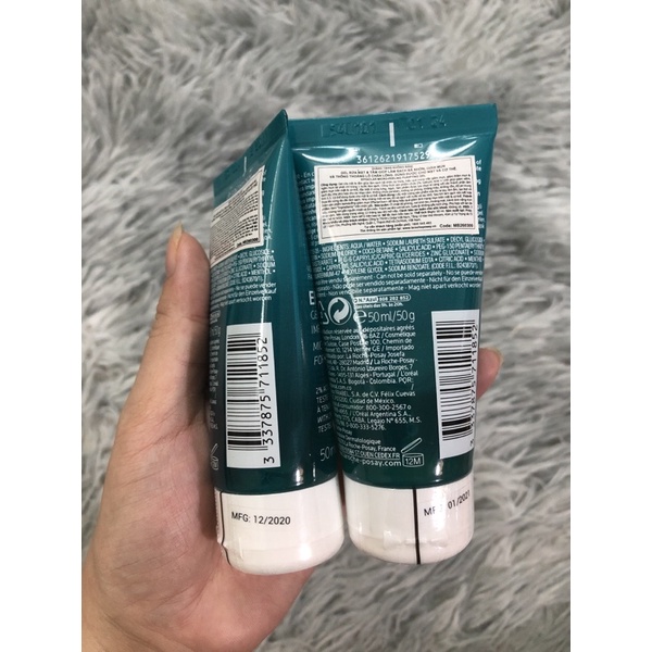 GEL RỬA MẶT &amp; TẮM 50ml Làm Sạch,Giảm Mụn,Thâm Sẹo.Ngăn Ngừa Mụn Tái Phát Laroche Effaclar Micro-Peeling Gel ( la roche)