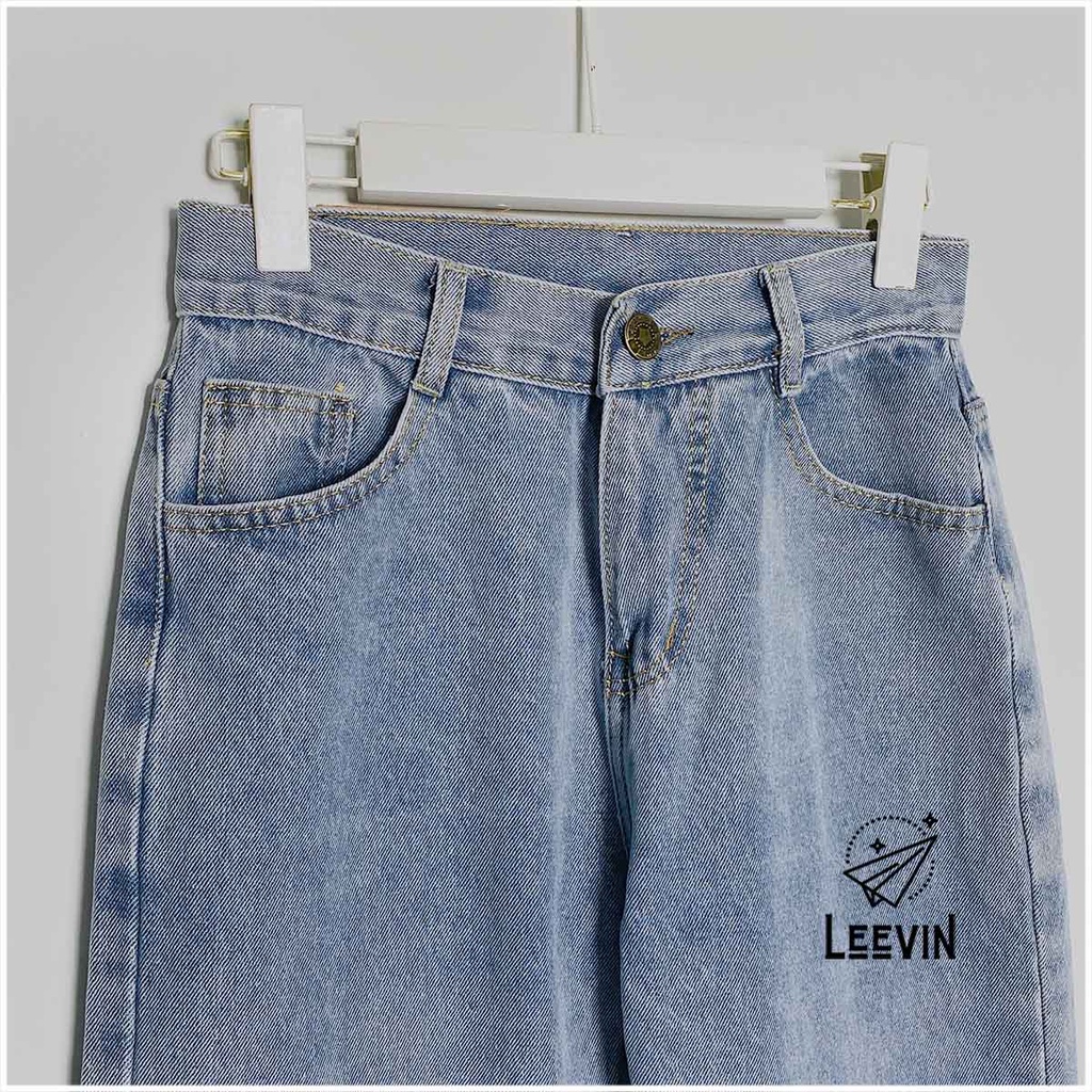 Quần Jean Nam Baggy Ống Suông Unisex phong cách SIMPLE Kiểu quần bò nam form suông rộng jeans Leevin Store - J1014 | BigBuy360 - bigbuy360.vn