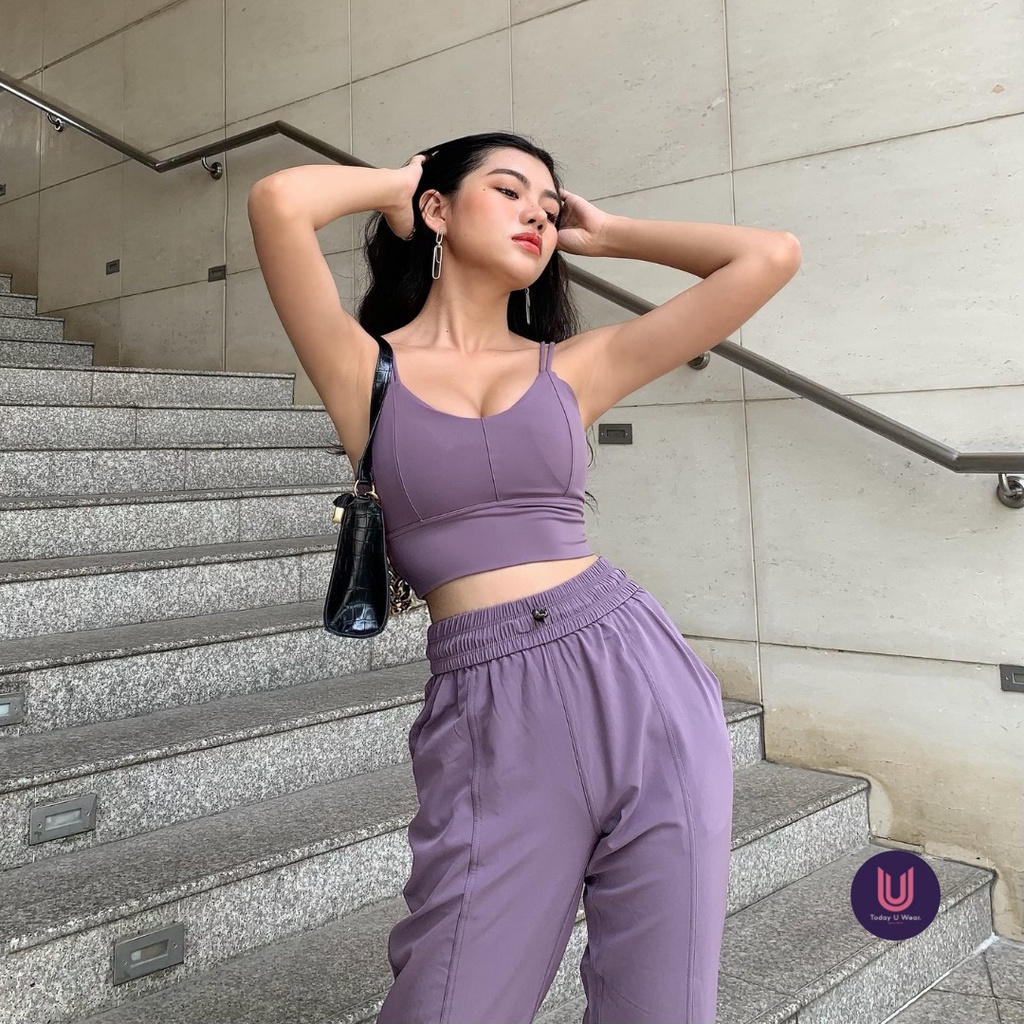 Áo tập bra gym yoga thể thao nữ Rainbow nâng vòng 1 Today U Wear