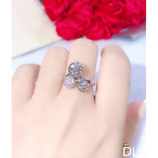 NHẪN QUẢ CẦU BẠC TA HÀNG CAO CẤP