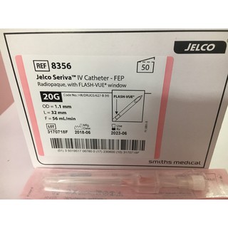 Kim luồn tĩnh mạch Smiths Medical - Jelco Seriva Straight 20G ( 10 cái)